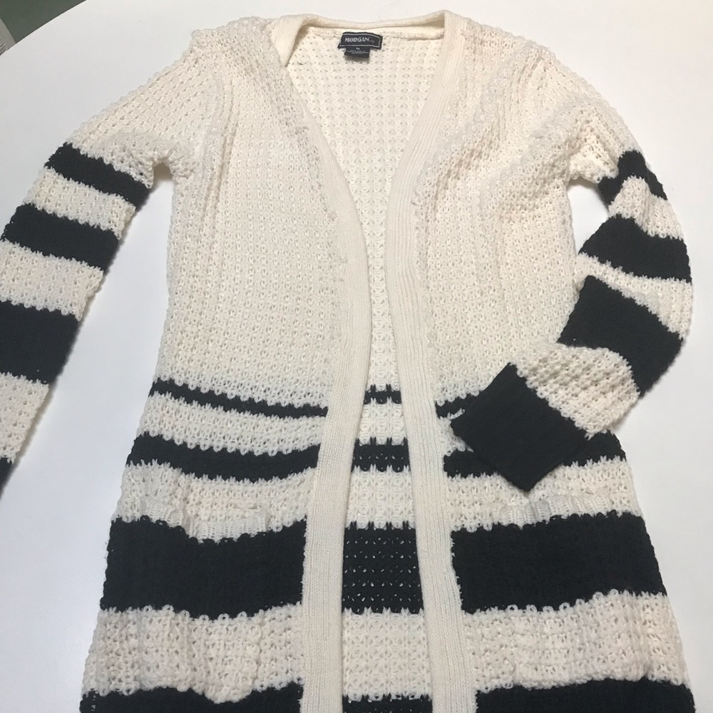 Black and white cardigan